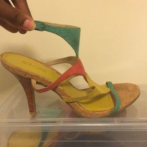 Kenneth Cole Reaction tri-color heels